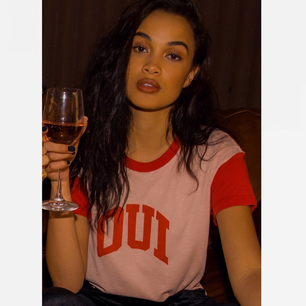 ⚡️Oui Non Charlie Crew Neck Baseball Tee